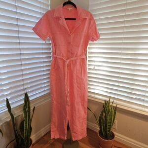 Skies Are Blue Pink Jumpsuit